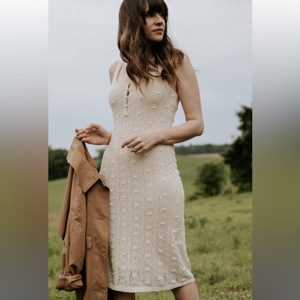 Sezane crochet dress